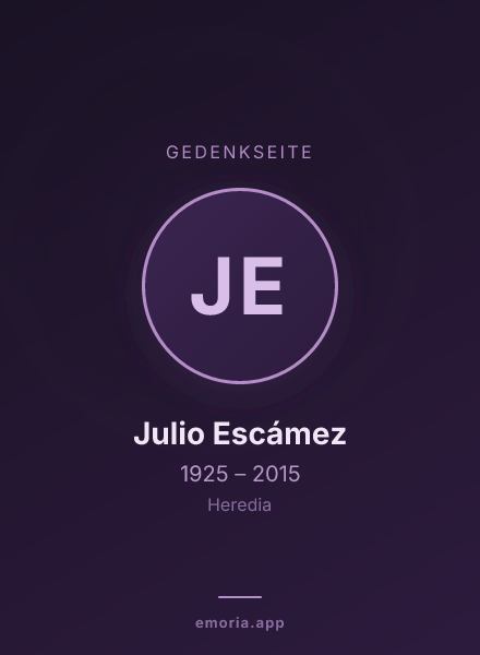 Gedenkportrait von Julio Escámez