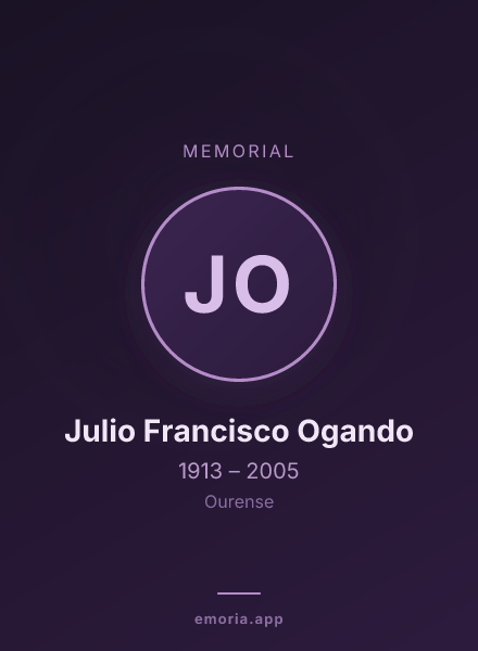 Memorial portrait of Julio Francisco Ogando