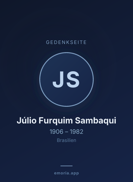 Gedenkportrait von Júlio Furquim Sambaqui