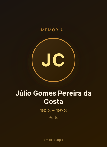 Memorial portrait of Júlio Gomes Pereira da Costa