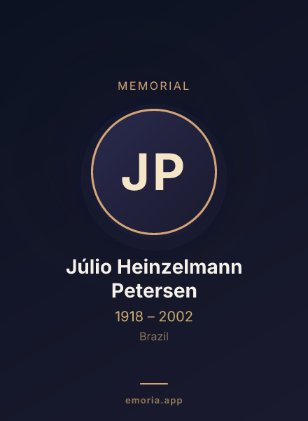 Memorial portrait of Júlio Heinzelmann Petersen