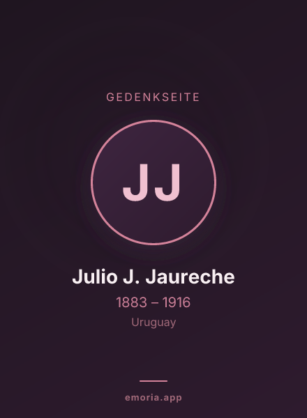 Gedenkportrait von Julio J. Jaureche