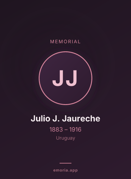 Memorial portrait of Julio J. Jaureche