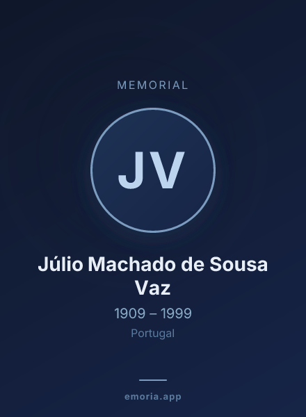 Memorial portrait of Júlio Machado de Sousa Vaz