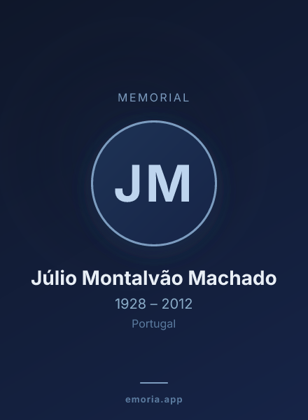 Memorial portrait of Júlio Montalvão Machado