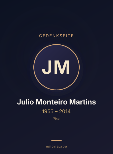 Gedenkportrait von Julio Monteiro Martins