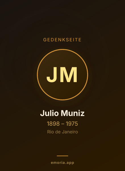 Gedenkportrait von Julio Muniz