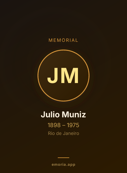 Memorial portrait of Julio Muniz