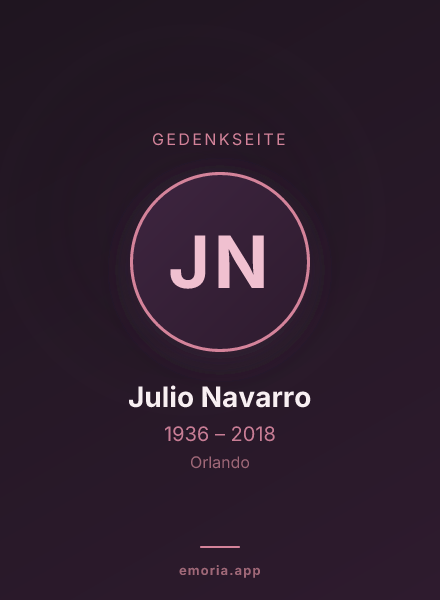 Gedenkportrait von Julio Navarro