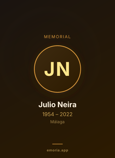 Memorial portrait of Julio Neira