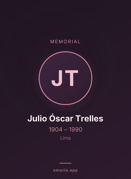 Memorial portrait of Julio Óscar Trelles