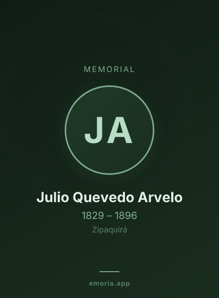 Memorial portrait of Julio Quevedo Arvelo