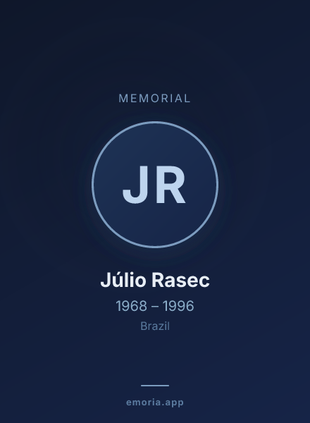 Memorial portrait of Júlio Rasec