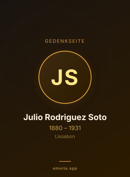 Gedenkportrait von Julio Rodriguez Soto