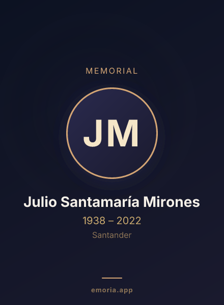 Memorial portrait of Julio Santamaría Mirones