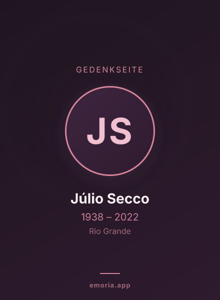 Gedenkportrait von Júlio Secco