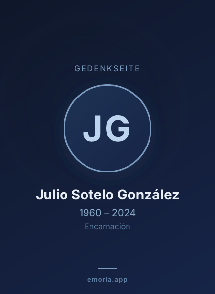 Gedenkportrait von Julio Sotelo González