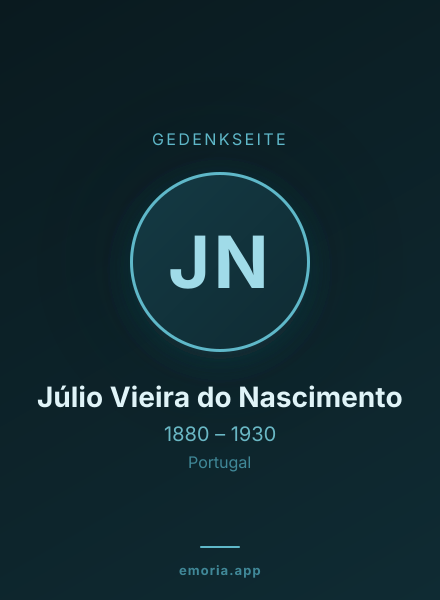 Gedenkportrait von Júlio Vieira do Nascimento