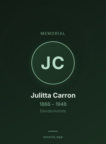 Memorial portrait of Julitta Carron