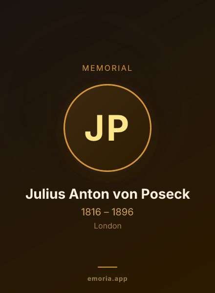 Memorial portrait of Julius Anton von Poseck
