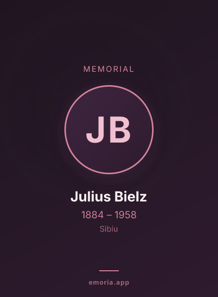 Memorial portrait of Julius Bielz