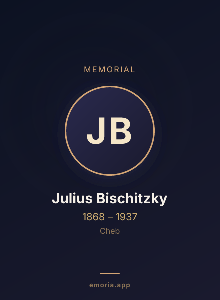 Memorial portrait of Julius Bischitzky