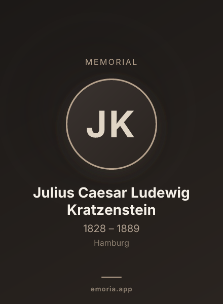 Memorial portrait of Julius Caesar Ludewig Kratzenstein