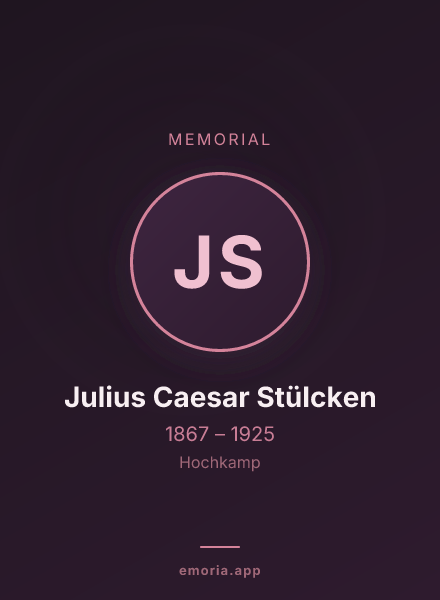 Memorial portrait of Julius Caesar Stülcken