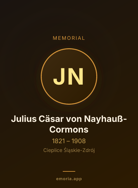 Memorial portrait of Julius Cäsar von Nayhauß-Cormons