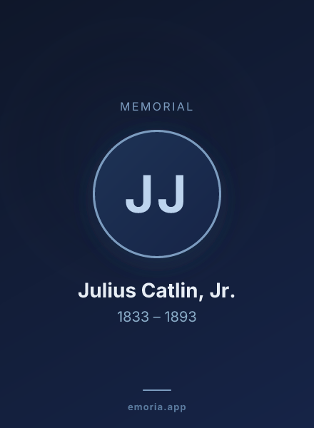 Memorial portrait of Julius Catlin, Jr.