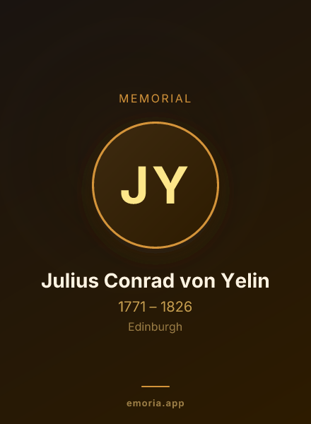 Memorial portrait of Julius Conrad von Yelin