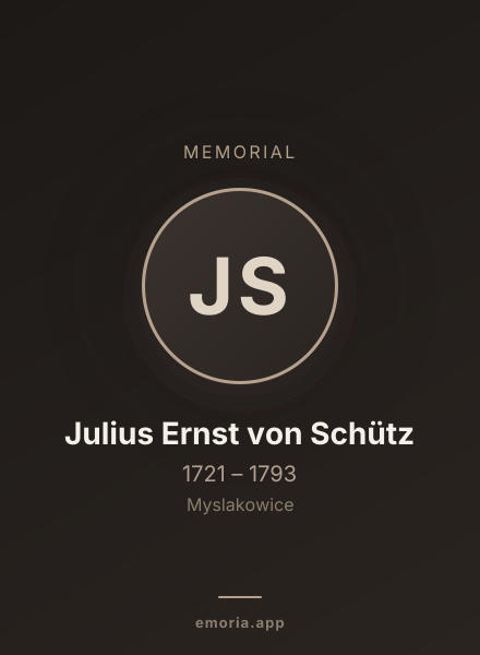 Memorial portrait of Julius Ernst von Schütz