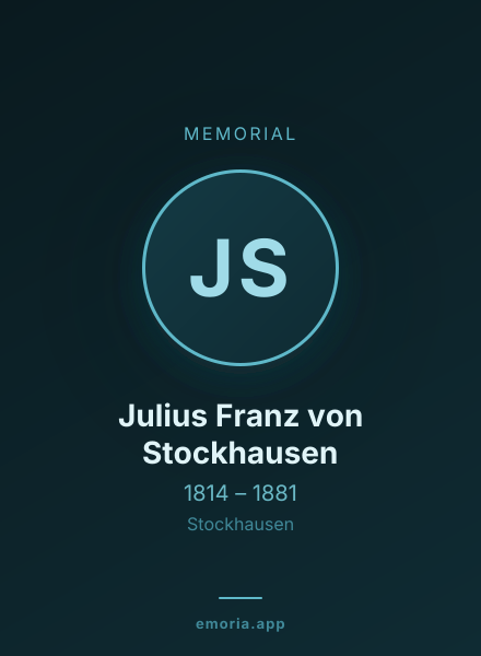Memorial portrait of Julius Franz von Stockhausen
