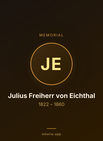 Memorial portrait of Julius Freiherr von Eichthal