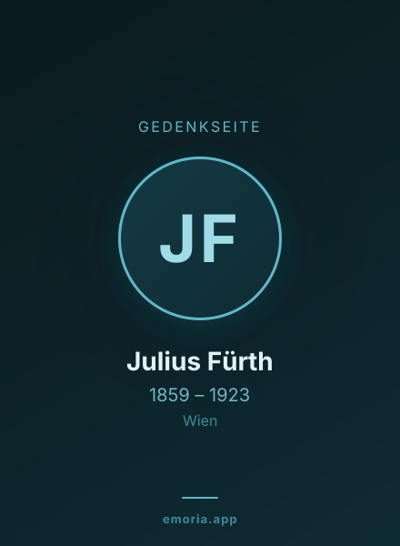 Gedenkportrait von Julius Fürth
