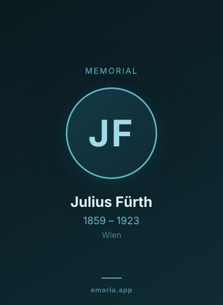 Memorial portrait of Julius Fürth