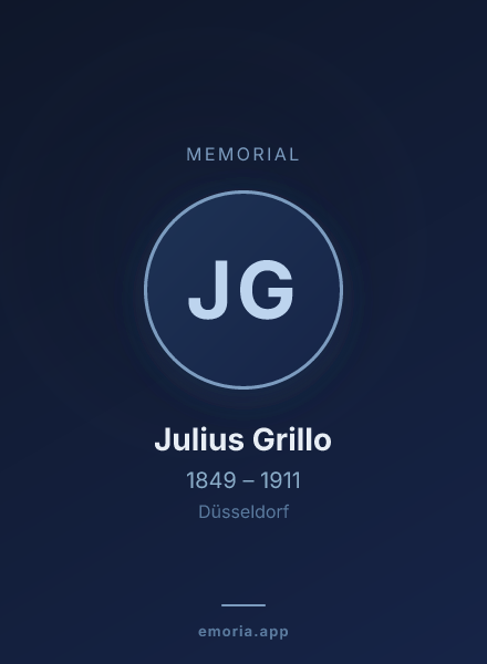Memorial portrait of Julius Grillo