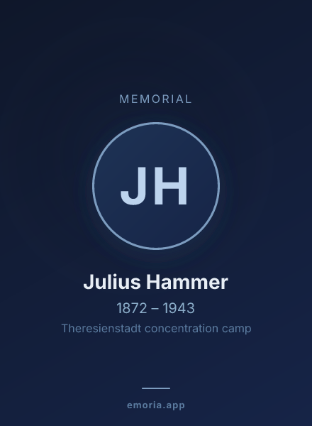 Memorial portrait of Julius Hammer