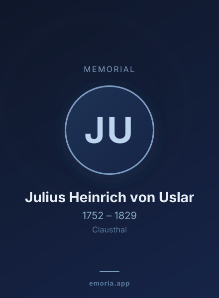 Memorial portrait of Julius Heinrich von Uslar