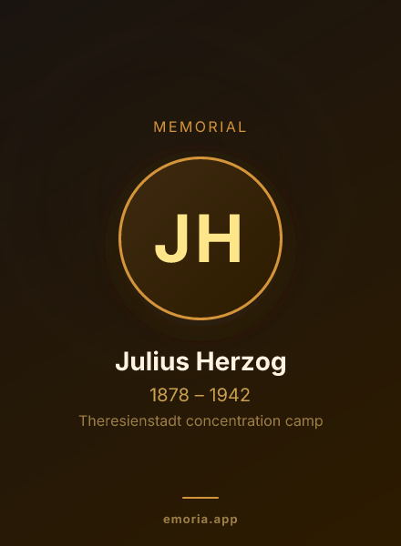 Memorial portrait of Julius Herzog