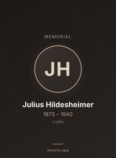 Memorial portrait of Julius Hildesheimer