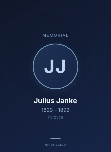 Memorial portrait of Julius Janke