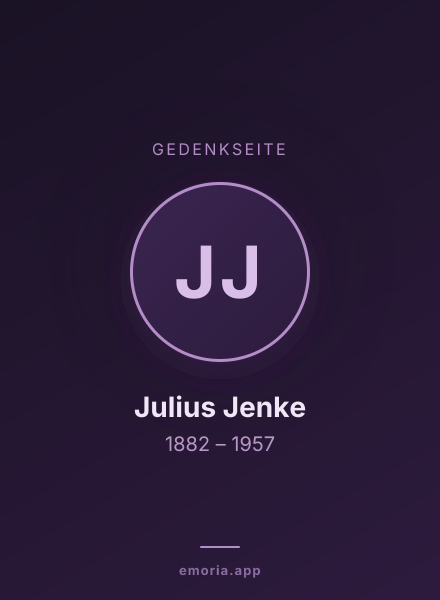 Gedenkportrait von Julius Jenke