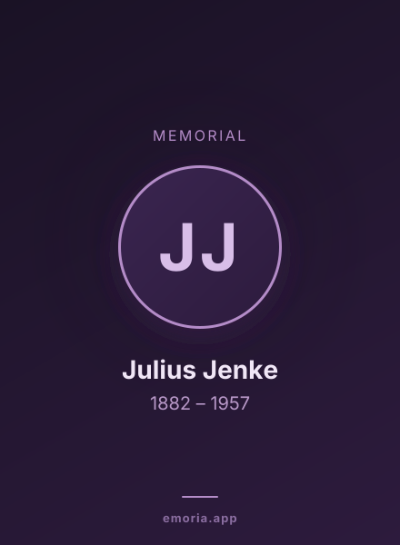 Memorial portrait of Julius Jenke