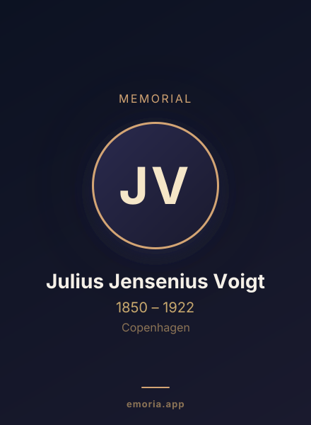 Memorial portrait of Julius Jensenius Voigt