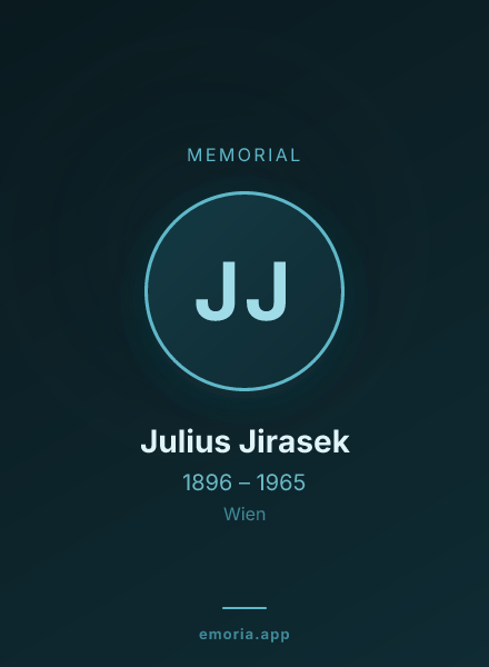 Memorial portrait of Julius Jirasek