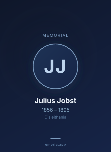 Memorial portrait of Julius Jobst