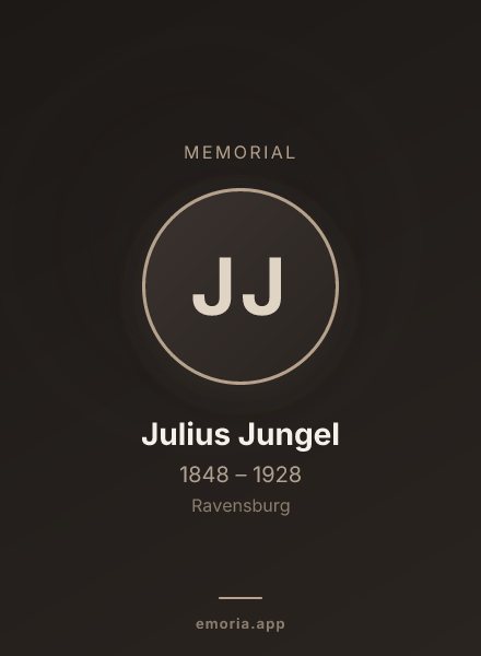 Memorial portrait of Julius Jungel