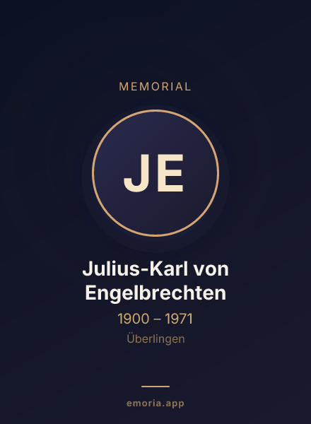 Memorial portrait of Julius-Karl von Engelbrechten
