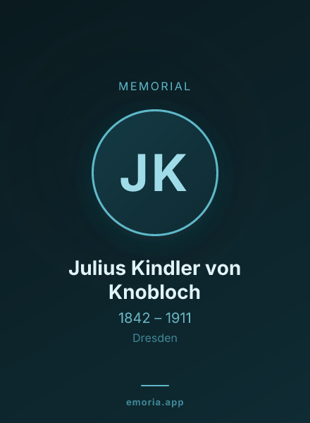 Memorial portrait of Julius Kindler von Knobloch